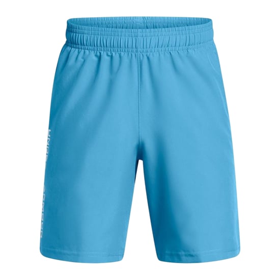 Under Armour Technische geweven korte broek met logo voor jongens (Blauw) - Image 1