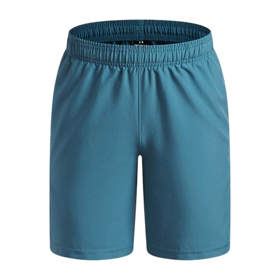 Under Armour Technische geweven korte broek met logo voor jongens (Donkerblauw) - Image 1