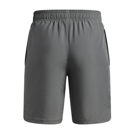 Under Armour Technische geweven korte broek met logo voor jongens (Grijs/Oranje) - Image 2