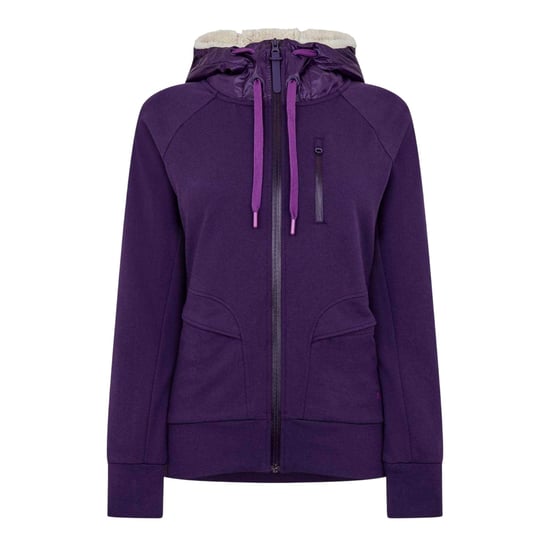 Puma Hoodie met doorlopende rits voor dames, maat 13 (Paars) - Image 1