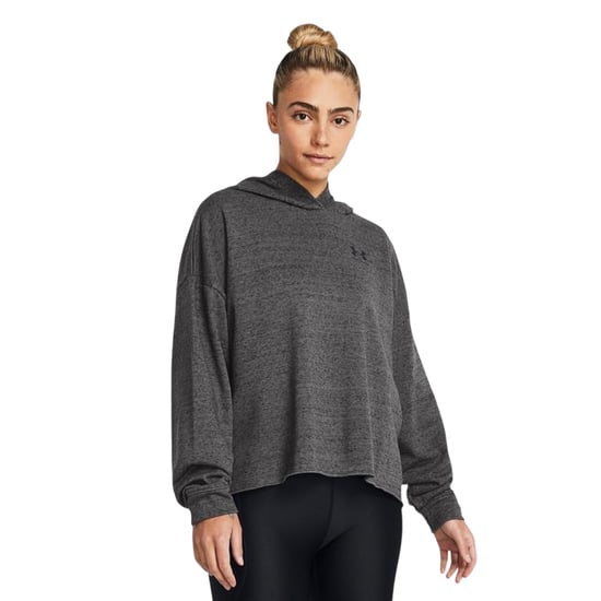 Under Armour Dames/Dames Rival Terrycloth Oversized Hoodie (Houtskool) - Image 3