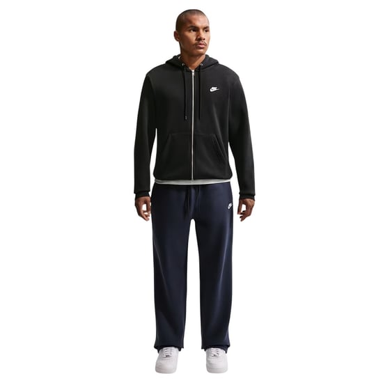 Nike Mens Sportswear Club Full Zip Hoodie (Black) - Image 1
