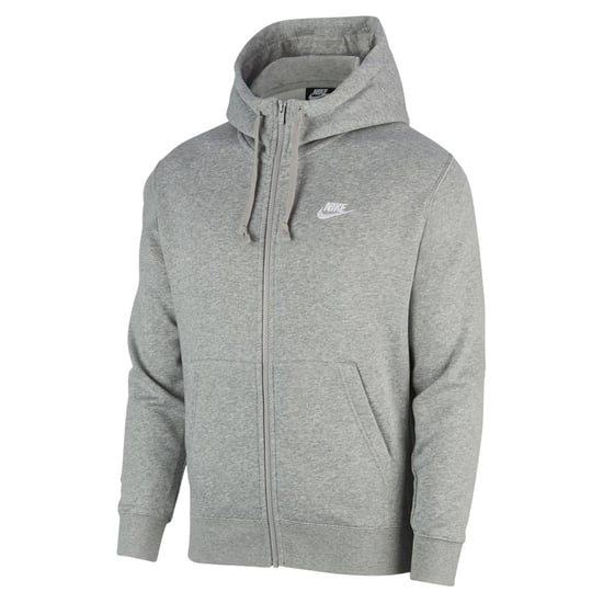 Nike Heren Sportswear Club Volledige Rits Hoodie (Grijs) - Image 2