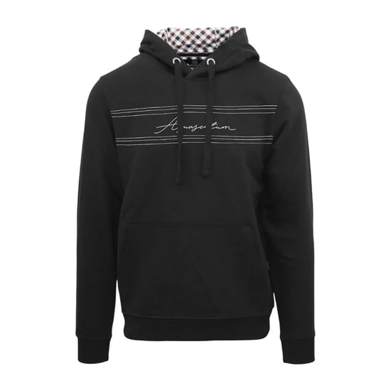 Aquascutum Heren Signature Regular Hoodie (Zwart) - Image 1