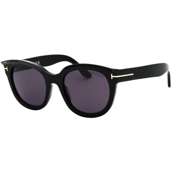 Tom Ford Zonnebril Met Glanzend Zwart Montuur En Rookkleurige Glazen - Image 1