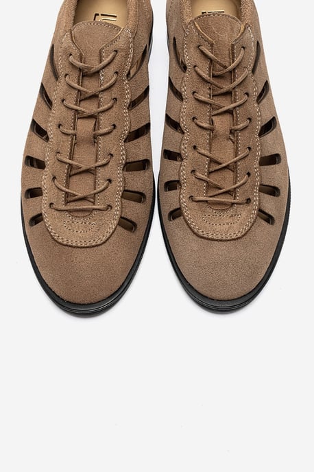 Astron Leren Casual Veterschoenen (Dames) - Image 2