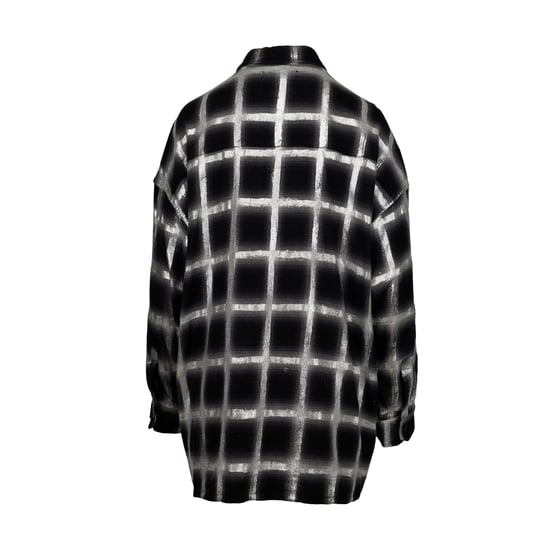 Amiri Glanzend Geruit Oversized Shirt - '10s - Image 3