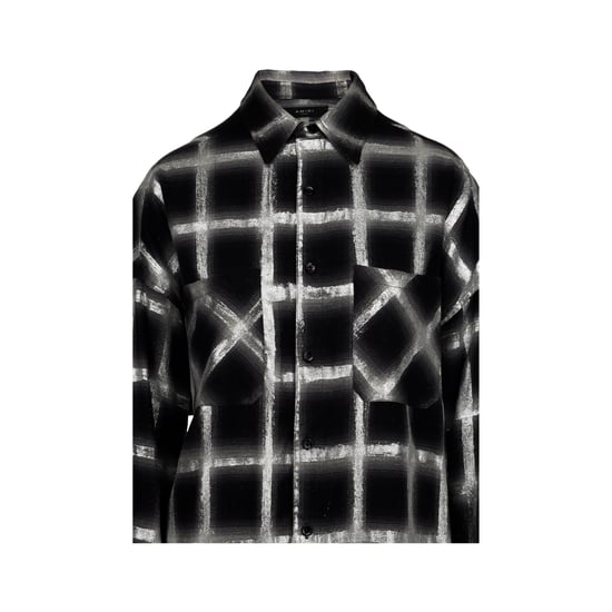Amiri Glanzend Geruit Oversized Shirt - '10s - Image 4