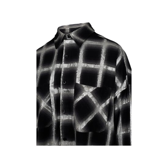 Amiri Glanzend Geruit Oversized Shirt - '10s - Image 5