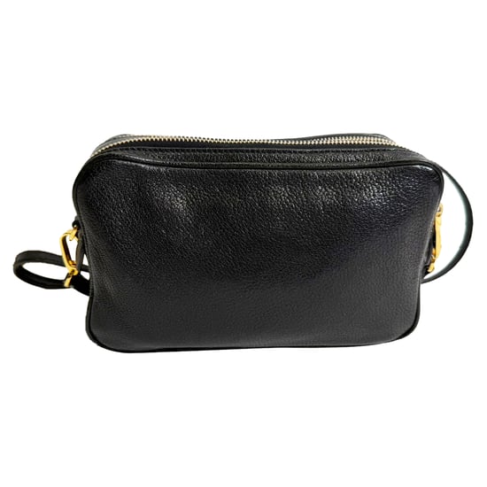 Miu Miu Madras Schoudertas in Zwart Geitenleder - Image 4