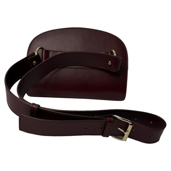A.P.C. Halvemaan Heuptas in Rode Leer - Image 3