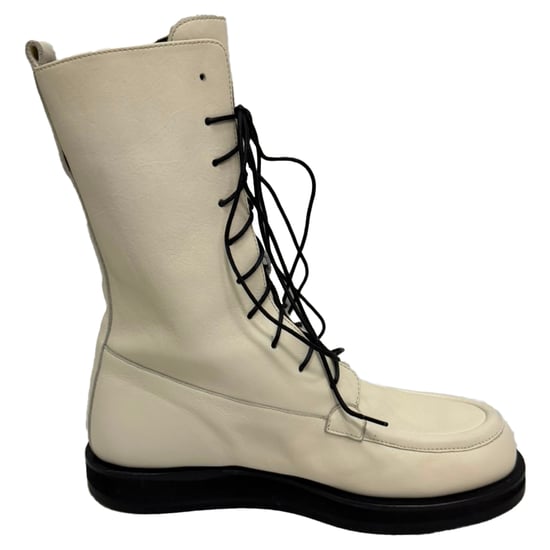 The Row Patty Veterschoenen in Wit Leer - Image 1