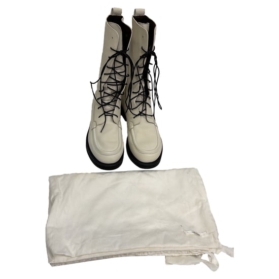 The Row Patty Veterschoenen in Wit Leer - Image 2