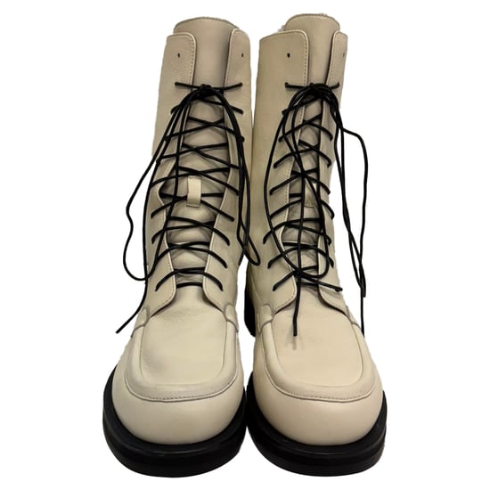 The Row Patty Veterschoenen in Wit Leer - Image 3