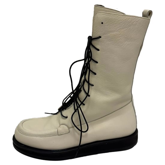 The Row Patty Veterschoenen in Wit Leer - Image 4