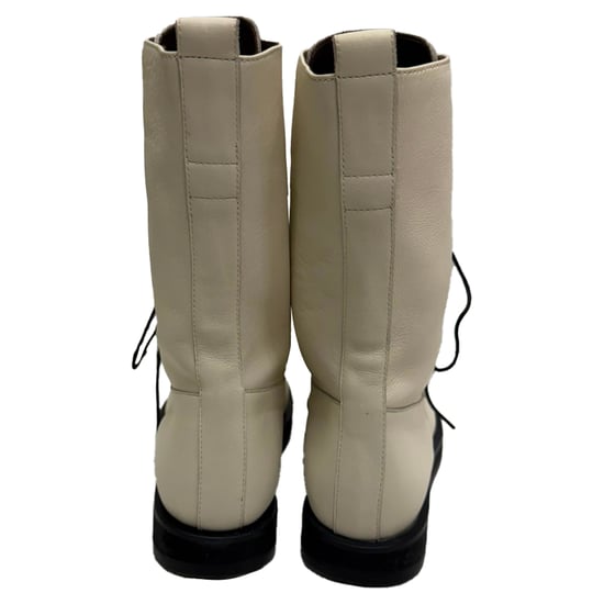 The Row Patty Veterschoenen in Wit Leer - Image 5