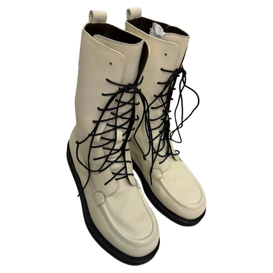 The Row Patty Veterschoenen in Wit Leer - Image 6