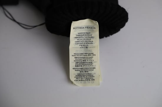 Bottega Veneta Zig Zag Two-Tone handschoenen in zwart nylon en leer - Image 5