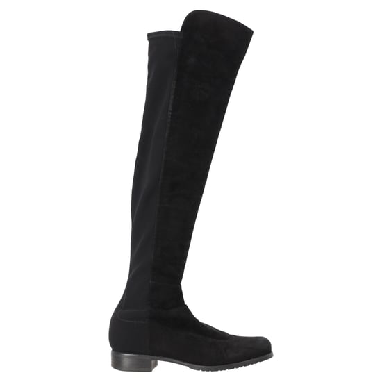 Stuart Weitzman Kniehoge Laarzen in Zwart Suède - Image 1