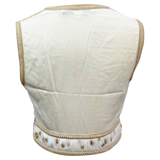 Diane von Furstenberg V-hals Knielange Jurk in Crème Polyester - Image 5