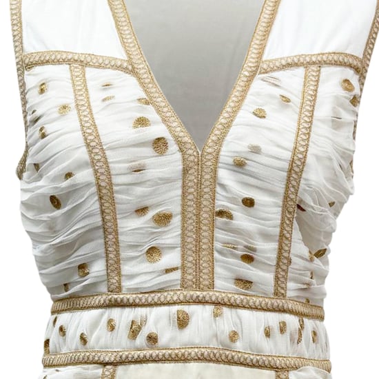 Diane von Furstenberg V-hals Knielange Jurk in Crème Polyester - Image 6