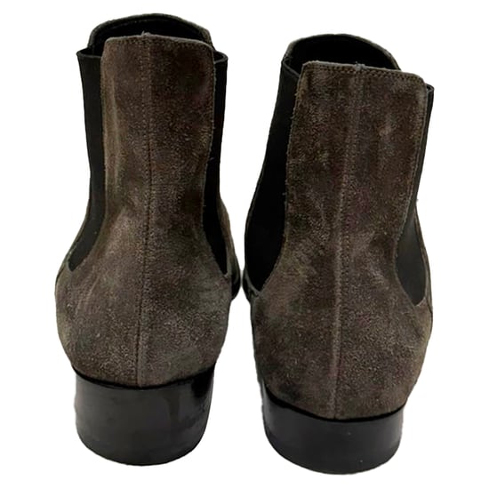 Saint Laurent Wyatt Chelsea Enkellaarsjes in Bruin Suède - Image 3