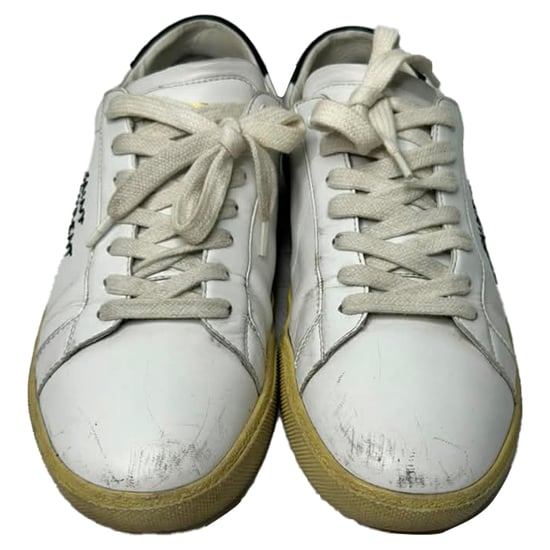 Saint Laurent Court Classic SL/06 Sneakers in Wit Kalfsleer - Image 4