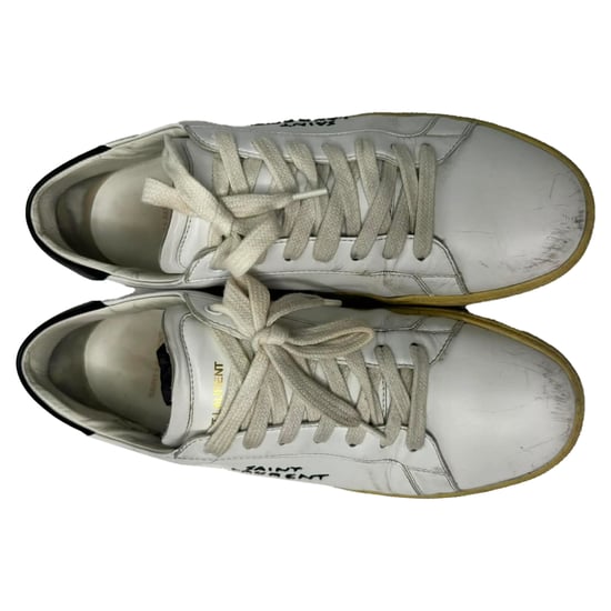 Saint Laurent Court Classic SL/06 Sneakers in Wit Kalfsleer - Image 5