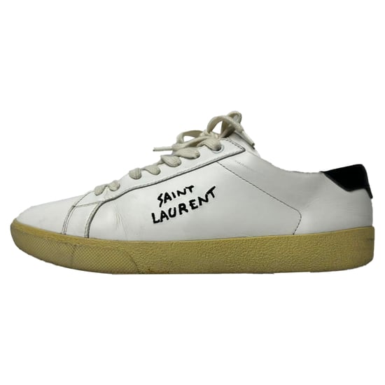 Saint Laurent Court Classic SL/06 Sneakers in Wit Kalfsleer - Image 6