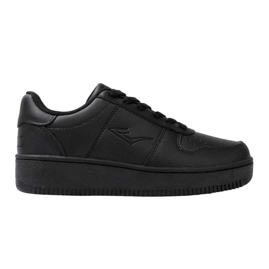 Everlast Dames/Dames Hanshi Leren Platform Trainers (Zwart) - Image 1