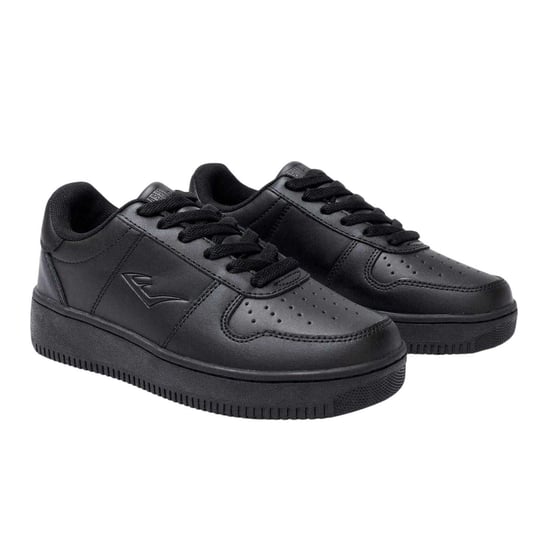 Everlast Dames/Dames Hanshi Leren Platform Trainers (Zwart) - Image 4