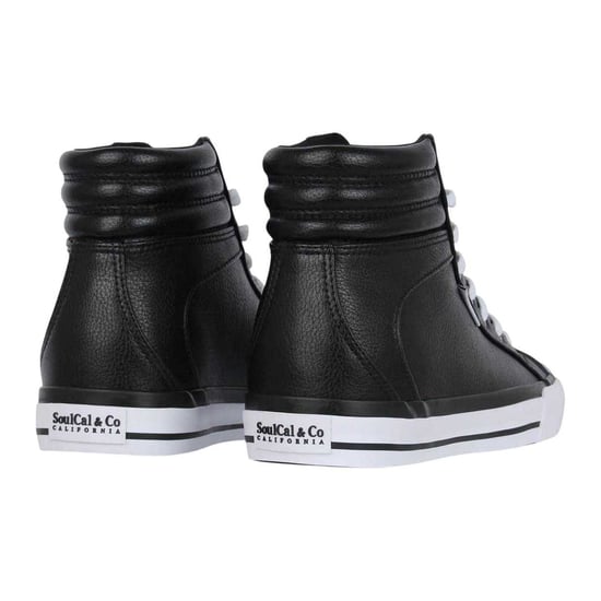 SoulCal Dames/Dames Asti High Top Trainers (Zwart, Wit) - Image 2