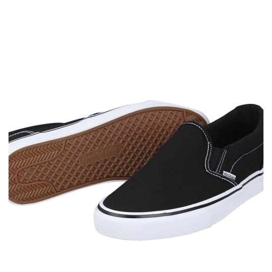 SoulCal Platte Trainers Heren Canvas (Zwart, Wit) - Image 4