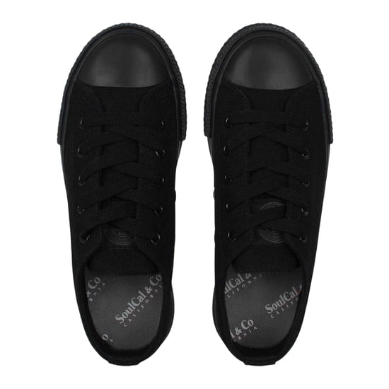 SoulCal Childrens/Kids Classic Canvas Trainers (Black) - Image 4