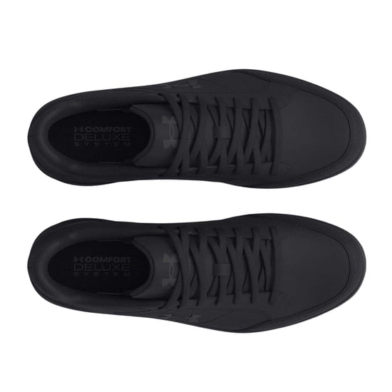 Under Armour Officiële leren herenschoenen (Drievoudig zwart) - Image 3