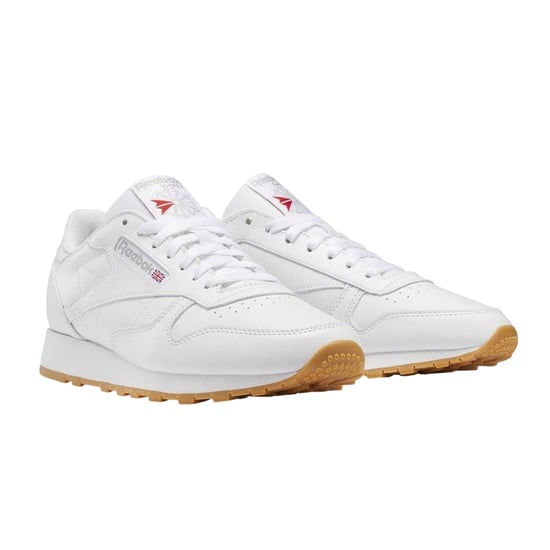 Reebok Heren Klassieke Leren Trainers (Wit/Gum) - Image 3