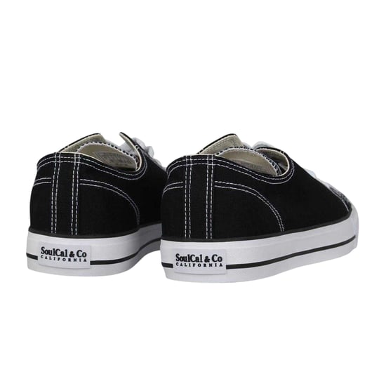 SoulCal Platte Trainers Heren Canvas (Zwart, Wit) - Image 2