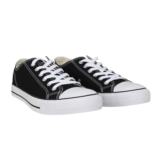SoulCal Platte Trainers Heren Canvas (Zwart, Wit) - Image 4