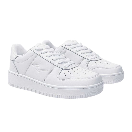 Everlast Dames/Dames Hanshi Leren Platform Trainers (Wit) - Image 5