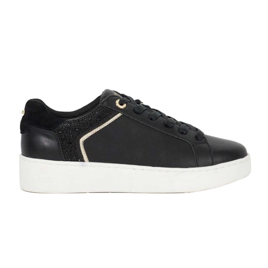 Dune London Dames/Dames Elli Leren Platform Schoenen (Zwart) - Image 1