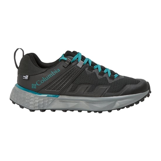 Columbia Dames/Dames Facet Leren Trainers (Zwart/Teal) - Image 1
