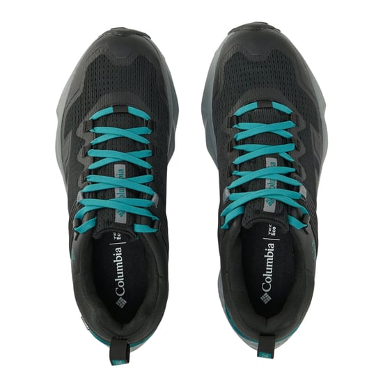 Columbia Dames/Dames Facet Leren Trainers (Zwart/Teal) - Image 3