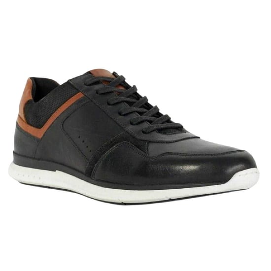 Dune London Torben leren sneakers voor heren (Zwart) - Image 1