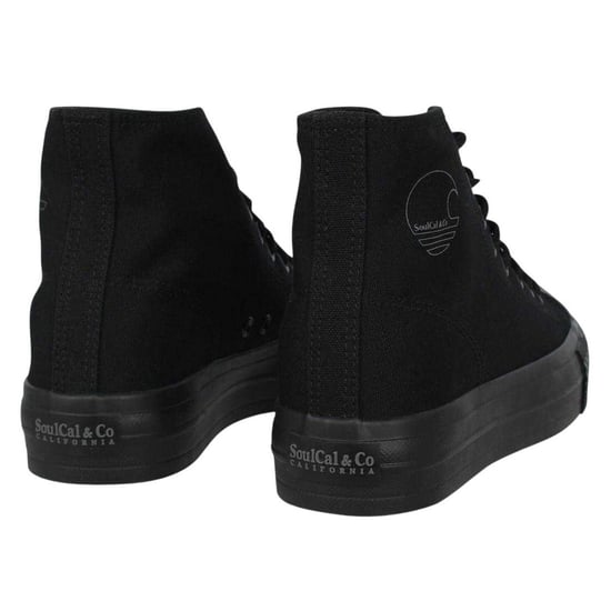 SoulCal Hoge canvas sneakers met plateauzool voor dames (Zwart) - Image 2