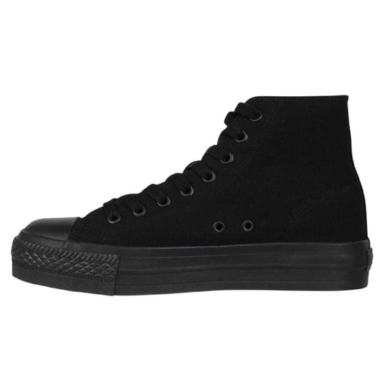 SoulCal Hoge canvas sneakers met plateauzool voor dames (Zwart) - Image 3
