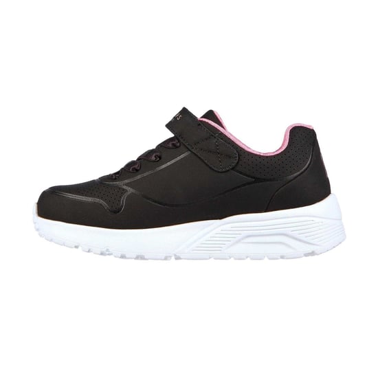 Skechers Meisjessneakers Street Uno Lite met perforaties (Zwart/roze) - Image 2