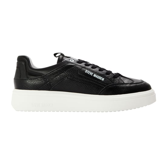 Steve Madden Heren Orlando leren sneakers (Zwart) - Image 1