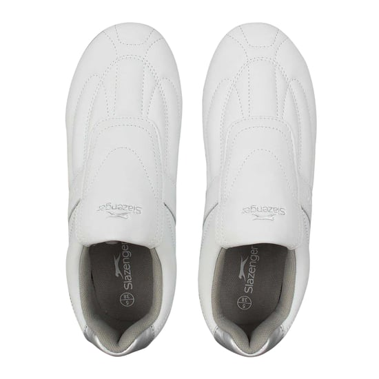Slazenger Dames/Dames Warrior Leren Trainers (Wit) - Image 4