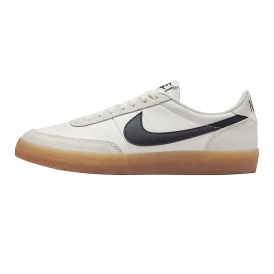 Nike Dames/Dames Leren Platte Trainers (Wit/Grijs/Gum) - Image 2