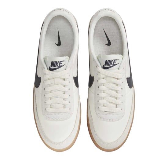 Nike Dames/Dames Leren Platte Trainers (Wit/Grijs/Gum) - Image 3